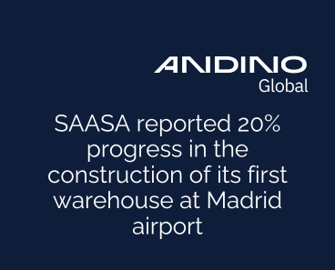 Saasa reported 20% progress in the construction of its first warehouse at Madrid airport