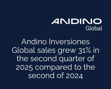 Andino Inversiones Global sales grew 31% in the second quarter of 2025 compared to the second of 2024